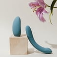thumbnail image 4 of Bloomi Indulge Double Sided Vibrator - Wand Massager Vibrating G-spot Clit Stimulation Soft Silicone Ultra-Powerful Motor for Deep, Rumbling Muscle Relaxing Vibrations Date Night Couples 7.6" L, 4 of 9