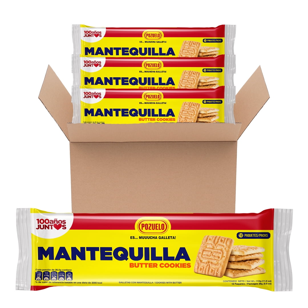 Pozuelo Butter Cookies Bag, 11 oz, Pack of 3