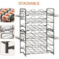 thumbnail image 5 of Auledio 3 Tier Can Storage Rack Stackable Freestanding Pantry Organizer Holds 42 Cans for Kitchen Pantry, Bronze, 5 of 7