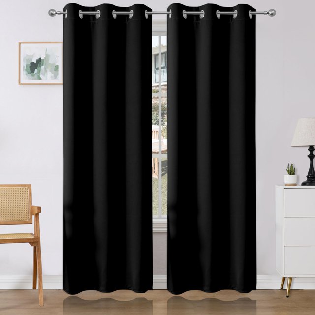Cortinas Joydeco opacas térmicas aislantes 94x213 cm 2 paneles