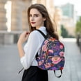 thumbnail image 6 of FORMRS Mini Backpack Purse for Women Quilted Travel Daypack Casual Shoulder Bag, Beautiful Floral Pattern, 6 of 7