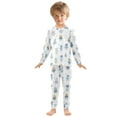thumbnail image 3 of joogoo Cute Robots 2 Piece Long Sleeve Tee and Pants Cotton Pajama Set 3T, 3 of 7