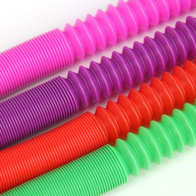 Paquete de 16, kit de tubos elásticos sensoriales, juguetes para aliviar el estrés para niños, divertidos tubos pop a granel, premios para fiestas en el aula, rellenos de cestas de Pascua, h