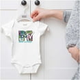 thumbnail image 5 of Retro 80s MTV Music Technology Logo Romper Boys or Girls Infant Baby Brisco Brands NB, 5 of 6