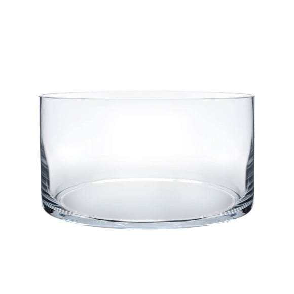 Florero de cristal Royal Imports, cilíndrico, 10 cm de alto, transparente