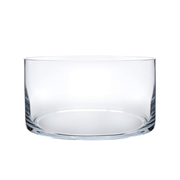 Florero de cristal Royal Imports, cilíndrico, 10 cm de alto, transparente
