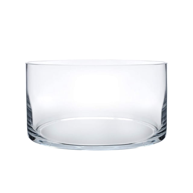 Florero de cristal Royal Imports, cilíndrico, 10 cm de alto, transparente