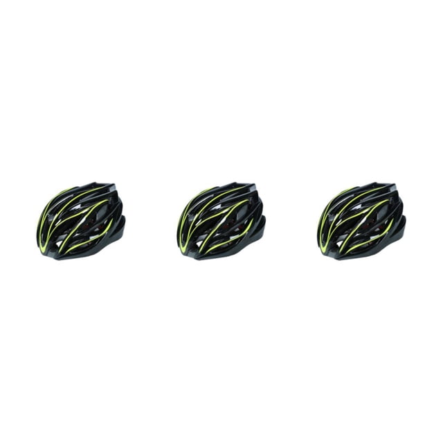 Casco de seguridad ligero y ajustable Eigraketly para ciclismo negro amarillento PC EPS