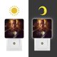 thumbnail image 3 of Black Adam / Adam Negro Luz nocturna LED con sensor de anochecer a amanecer para dormitorio, baño, pasillo, escaleras - Lámpara LED nocturna de enchufe, 0.5W - 1 pieza, 3 of 6