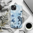 thumbnail image 5 of Sea Life Phone Case with Whale Shark Turtle Starfish iPhone Cover Ocean Theme Protective Phone Cover, Compatible with iPhone 16 15 14 13 12 11 Plus Pro Max Mini, 5 of 6