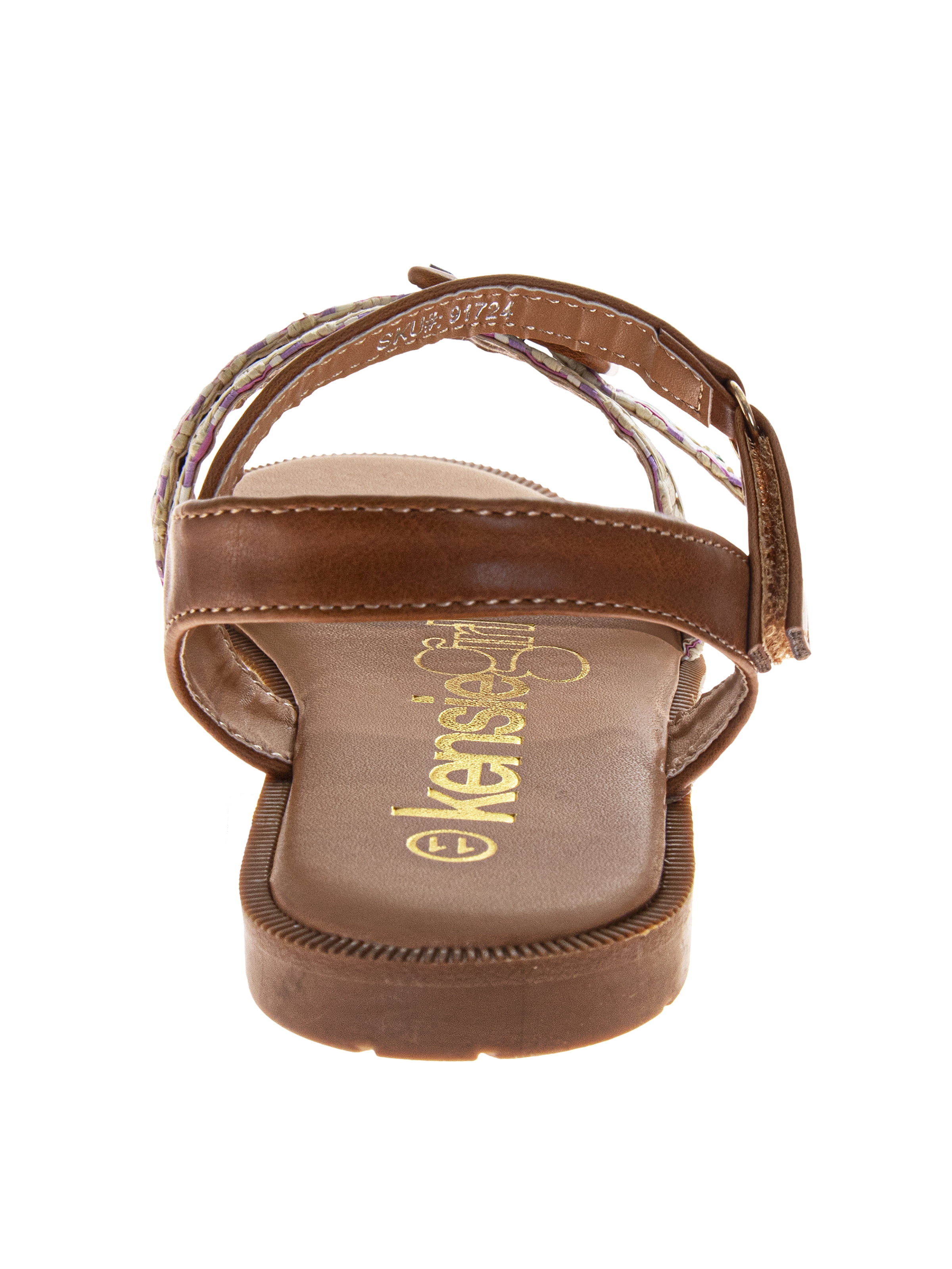 Kensie Girl Toddler Girls Multi Woven Sandals