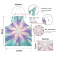thumbnail image 7 of Tie Dye Pattern Apron-Garden Aprons for Women with Pockets-Cotton Linen Waterproof Kitchen Cooking Gardening Aprons Adjustable for Kitchen,Cooking,BBQ and Salon 33x27 Inch, 7 of 7
