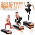 thumbnail image 4 of gYMMAgE Paso de ejercicio aeróbico Paso a paso aeróbico ajustable para ejercicio Plataforma de paso para subir 265 pasos con elevadores de altura ajustables 4A 6A 8A Mujeres Gimnasio en casa cardio Fi, 4 of 5