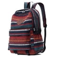 thumbnail image 1 of Tonnylam Mochila escolar a rayas de colores de moda Mochila de estilo étnico simple para hombres y mujeres jóvenes que viajan, van de compras e van a clase, 1 of 6