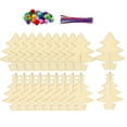 thumbnail image 2 of Juego de Pintura de Rodajas de Madera Macarena para Árbol de Navidad 10 Uds Tablero de pintura, 2 of 7