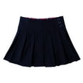 thumbnail image 5 of Bienzoe Girl's Stretchy Pleated Adjust Waist School Uniforms Skirt Navy 6X, 5 of 5