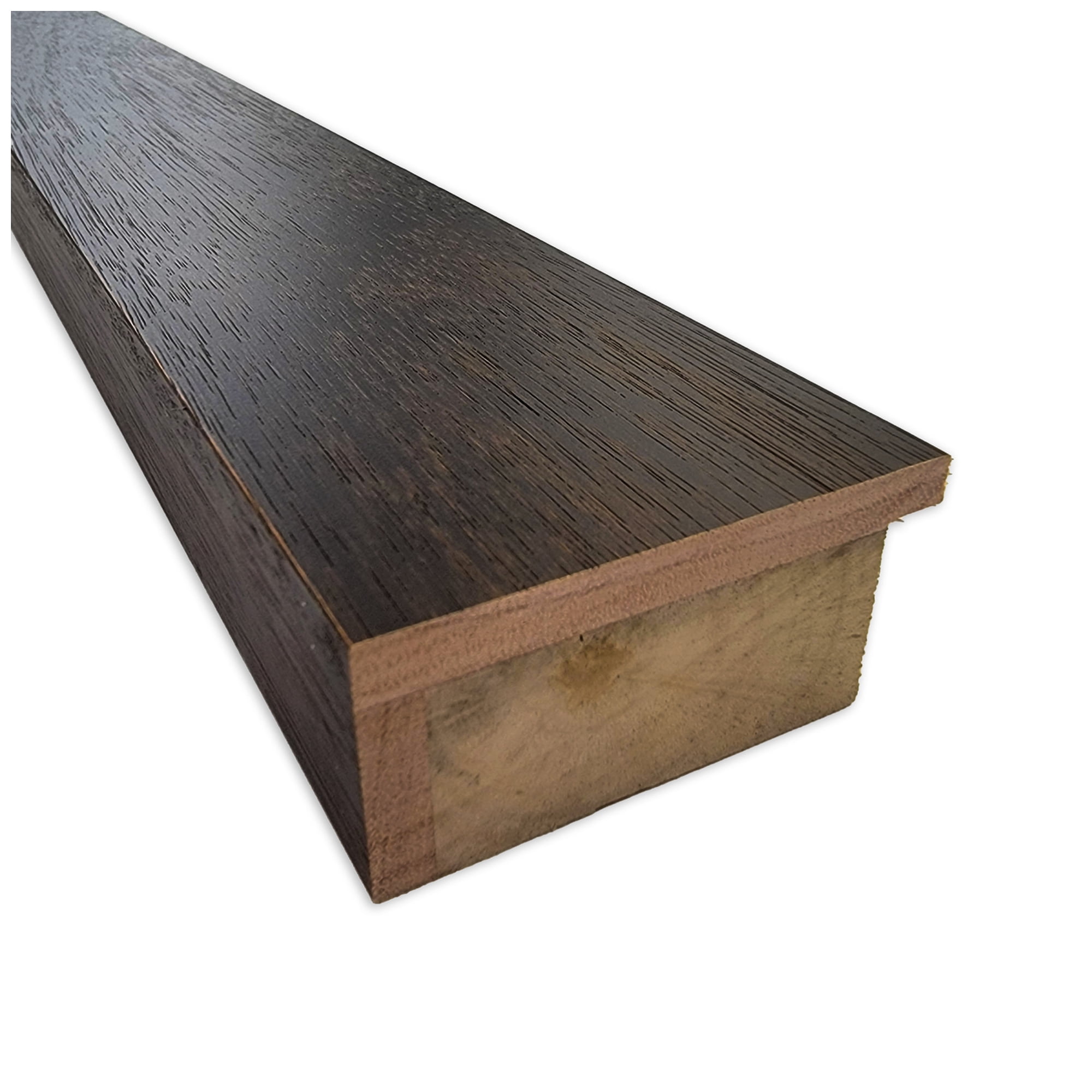 Amanti Art Natural Cork Board Wood Framed Warm Walnut Bulletin Board 41 in. x 29 in.