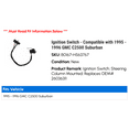 thumbnail image 2 of Ignition Switch - Compatible with 1995 - 1996 GMC C2500 Suburban, 2 of 3