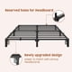 thumbnail image 5 of Sturdy & comfortable: 10 pulgada heavy duty queen metal platform marco de cama, no necesita colchón base, supports up to 800 lbs, 5 of 6