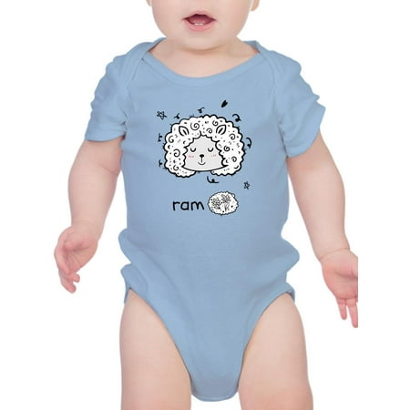 

Cute Ram Face Doodle Bodysuit Infant -Image by Shutterstock 24 Months