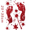 thumbnail image 2 of Pegatinas de PVC MACHAO con Huellas de Pies Sangrientos Colgantes, 2 of 5