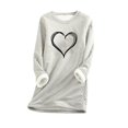 thumbnail image 2 of Birdeem Chemise Décontractée à Manches Régulières Imprimée Mode pour Femmes Hiver Ample Vacances Col Rond, 2 of 12