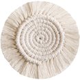 thumbnail image 1 of SHAR Cotton Coaster Coffee Mug Mat with Tassel Bohemian Style Bar, 1 of 5