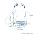 thumbnail image 2 of CAMPANA DE COCINA MILAN 42 CM GRIS METALICO SANAIRE MILAN 42 CM GRIS METALICO CENTRAL, 2 of 2