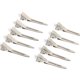 thumbnail image 1 of herramientas de belleza 100 Pack Single Prong Pin Curl Duckbill Clips,Silver Setting Section Hair Clips Metal Alligator Clips for Hair Extensions Ormromra YZY550, 1 of 2