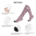thumbnail image 5 of Lsque Rose Flowers Pattern Sport Compression Socks for Men & Women 15-20 mmHg Knee High Nurse Pregnant Running Medical and Travel Athletic, 5 of 6