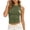 *Army Green, variant on VBVC Women's Breathable Crew Neck Crop Tank Top, Ladies' Sleeveless Slim Fit Camisole, Casual Basic Stretchy Fitted Top For Women,Army Green,S-2XL