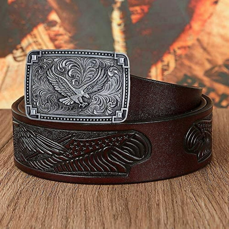 Vintage Celtic Knot Belt Buckle for Men Simple Cowboy Belt Buckle