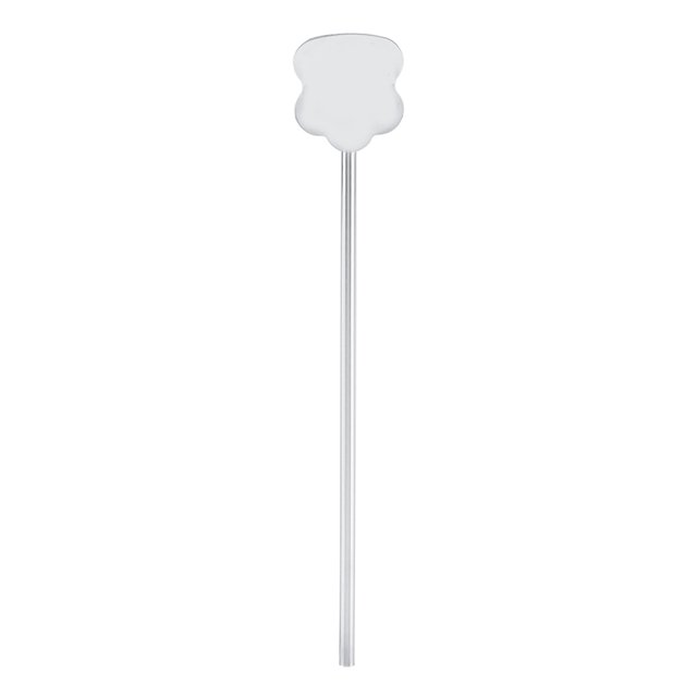 Cuchara de Paja de Metal Vhermosa Acero Inoxidable Cucharas de Cóctel Lavables Cinco Flores