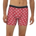 thumbnail image 2 of Salouo Ladybugs And White Dots Pattern Men's Boxer Briefs, Soft & Breathable Underwear Elastic Waistband Briefs for Men,1-Pack, 2 of 7
