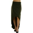 thumbnail image 3 of ToBeInStyle Women's High-Low Maxi Skirt, 3 of 4