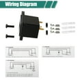 thumbnail image 4 of Unique Bargains 1 Set 48V Car LED Battery Indicator Replacement for Golf Cart Club Car ABS Black, 4 of 7