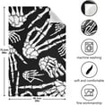thumbnail image 3 of Black and White Halloween Skeleton Hands Kitchen Towel, Dish Towels Quick Drying Tea Towels Absorbent Hand Towels for Kitchen Sink Dinner Table 28 x 18 Inches, Set of 6, 3 of 7