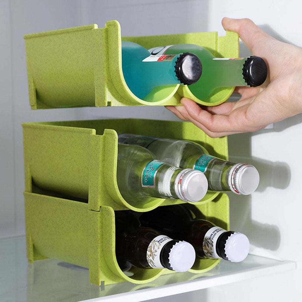 2Pcs Soda Can Storage Rack Stackable Beverage Can Organizer Non-slip Can  Dispenser Holder Space Saving Water Bottle Beverage - AliExpress