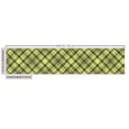 thumbnail image 2 of Ambesonne Green and Brown Fabric by the Yard Upholstery, Diagonal Tartan, 1 Yard, Fern Green Brown, 2 of 4
