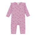 thumbnail image 1 of Minymo Organic Cotton Romper - Mauve Orchid (9 Months), 1 of 3