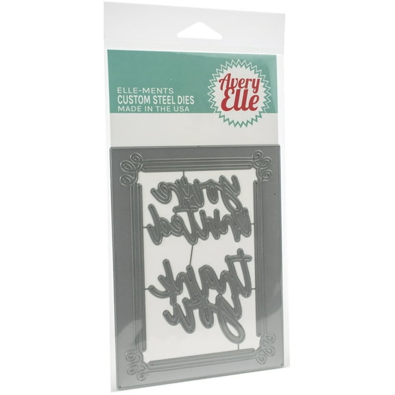 Avery Elle Die Elle-ments Invitition Frame