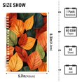 thumbnail image 2 of FORMRS 1-Subject Spiral Notebook 8" x 5" College Ruled 60 Refillable Sheet A5 Hard Cover, 2 Pack, Colorful Leaves, 2 of 7