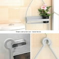 thumbnail image 3 of Bathroom Hanging Shower Caddy with 2 Layers Shower Organizer Holder Bathroom Hanging Storage Rack Over Shower Head for Shampoo Soap Houseware Supplies (Silver), 3 of 10