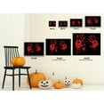 thumbnail image 3 of Awkward Styles Halloween Canvas Wall Art Bloody Handprints Home Decor Prints, 3 of 7
