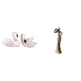 thumbnail image 1 of Estatua de cisne de resina, figura decorativa, escultura, centro de mesa único de estilo tribal, ideal para bodas, fiestas y como regalo., 1 of 8