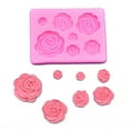 thumbnail image 3 of Wovilon Silicone Cake Molds For Baking Rose Flower Silicone Fondant Tools Chocolate, 3 of 6