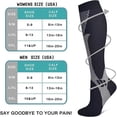 thumbnail image 6 of 3 Pairs Medical Sport Compression Socks - 15-20mmhg Graduated Knee-High Support for Men & Women, Ideal for Soccer, Running, and Nurses, 6 of 6