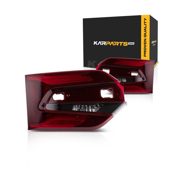 KarParts360 For Honda Odyssey 2023 2024 2025 Backup Lights Driver and Passenger Side | Inner | Pair | CAPA | Clear and Red Lens | LED | With Bulb(s) | For HO2802134, HO2802134C, HO2803134, HO2803134C