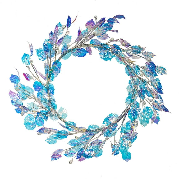 Season to Sparkle Wreath Artificial Iridescent Leaf, 20"H