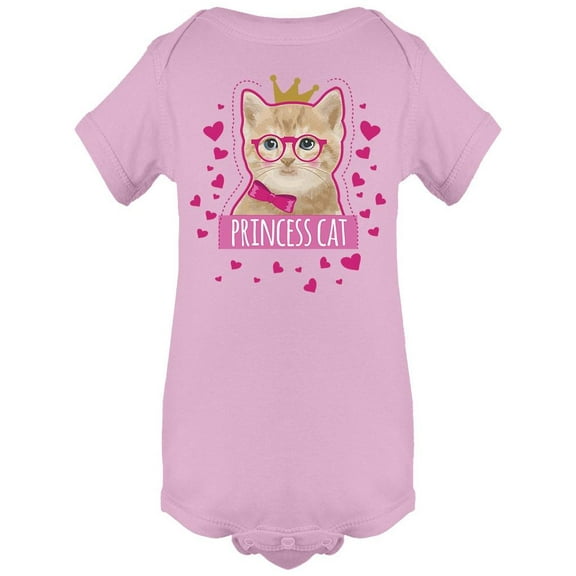 Princess Kitty With Glasses Bodysuit Infant -Image by Shutterstock,  24 Months